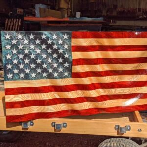 Padauk & Ash with Stained Blue Union